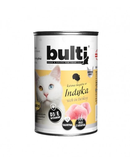 BULTI Rich in turkey - wet cat food - 400g