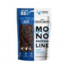 WIEJSKA ZAGRODA Monoprotein line Soft snacks Deer - dog treat - 115g