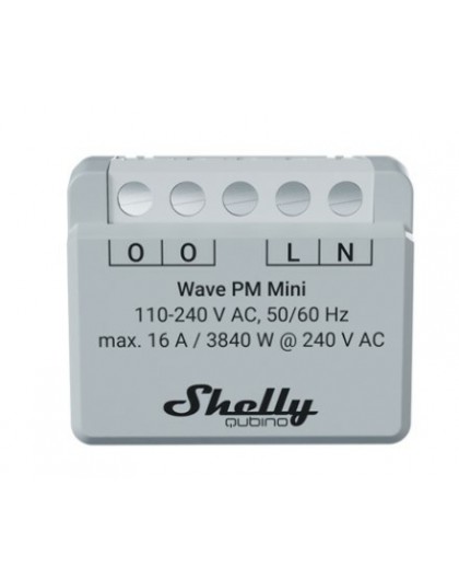 Shelly Qubino Wave PM Mini Smart switch Grey