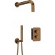 Concealed shower set with thermostat box