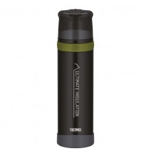 Outdoor thermos flask for extreme conditions with 0.9 l cup, black matt 150063