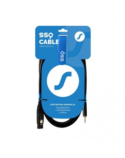 SSQ XLRMi0,5 - XLR female - Jack stereo 3,5 mm cable , 0,5 m