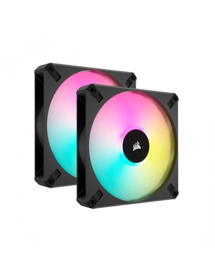 Corsair CO-9050156-WW computer cooling system Computer case Fan 14 cm Black 2 pc(s)