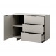 Cama 1D3S ALMA chest of drawers 120x41.5xH90 cashmere