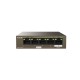 Tenda TEG1105PD network switch Gigabit Ethernet (10/100/1000) Power over Ethernet (PoE) Brown