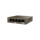 Tenda TEG1105PD network switch Gigabit Ethernet (10/100/1000) Power over Ethernet (PoE) Brown