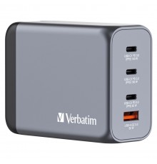 Verbatim GNC-200 GaN Charger 200W with 2 x USB-C PD 100W / 1 x USB-C PD 65W / 1 x USB QC 3.0 (EU/UK/US)