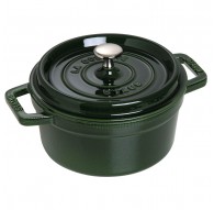 Staub Round Cast Iron Pot - Green, 2.2 ltr