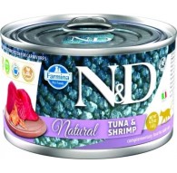 FARMINA N&D Cat Natural Tuna&Shrimp- wet cat food - 140 g