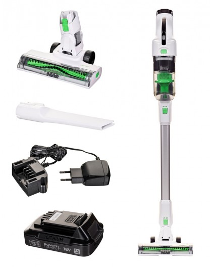 Black & Decker REVSV18D1 stick vacuum/electric broom 2-in-1 stick vacuum Battery Dry Bagless 0.5 L 36 W Green, White 2 Ah