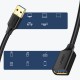 Ugreen pikenduste kabel adapter USB 3.0 (naine) USB 3.0 (mees) 1 m (must)