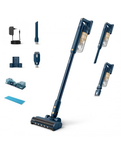Philips 5000 series XC5043/01 stick vacuum/electric broom Battery Dry&wet Cyclonic Bagless Blue, Yellow
