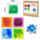 Tullo Sensory path – colorful sensory tiles with liquid 4 pcs