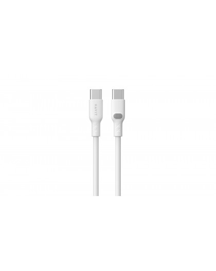 Havit CB6280 - USB Type C to USB Type C cable, 1 m (white)