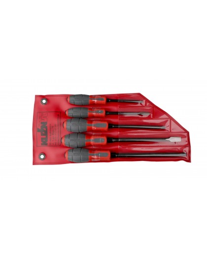 Set of screwdrivers 5 pcs 2-flat 3-cross