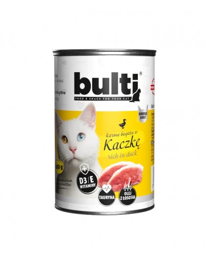 BULTI Rich in duck - wet cat food - 400g