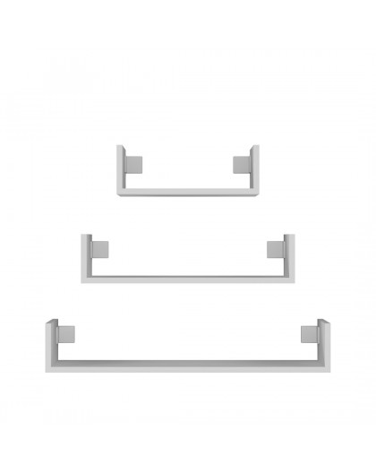 Topeshop MOBI 3P BIEL shelve Floating shelf Wall mounted Particle board White