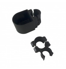 Holder for crutches wheelchair-mounted