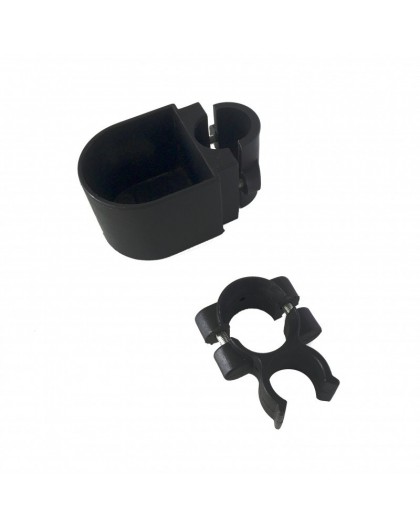 Holder for crutches wheelchair-mounted