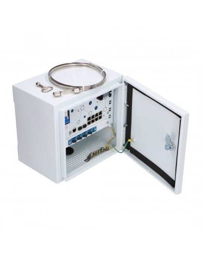 Extralink Outdoor PoE switch Minos 8x RJ45 1000Mbps PoE, 2x SFP, 200W, L2, active cooling