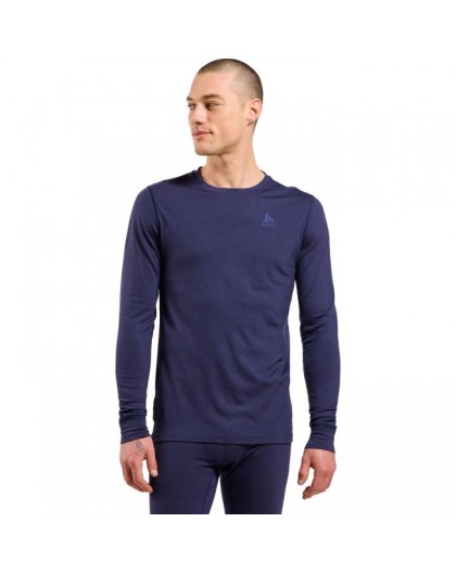 Odlo BL TOP crew neck l/s MERINO 200 long-sleeved thermal underwear, size M, blue