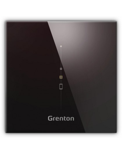 Multisensor panel - temperature, humidity, atmospheric pressure, sound intensity, light intensity, CO2, TVOC, IR/TF-Bus / black 