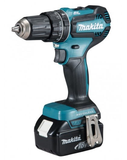 Makita DHP485RFJ drill 1900 RPM Keyless 1.8 kg Black, Blue