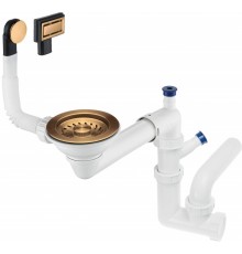 1-Bowl Sink Waste Space-Saver Trap