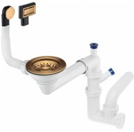 1-Bowl Sink Waste Space-Saver Trap