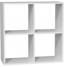 Полка для книг Topeshop MALAX 2X2 BIEL для гостиной