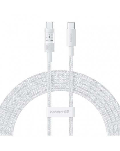 Baseus Gem USB C to USB C fast charging cable 2 m 100 W White