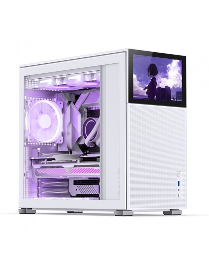 Jonsbo D41 MESH Screen ATX Case, Tempered Glass - white