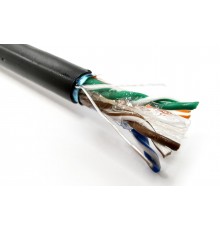 External Gelled Installation Cable DIGITUS cat.6, F/UTP, AWG 23/1, PE, 305m, Black, Reel