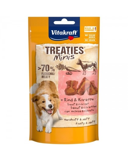 VITAKRAFT Treaties Minis Beef and carrot - dog treat - 48 g
