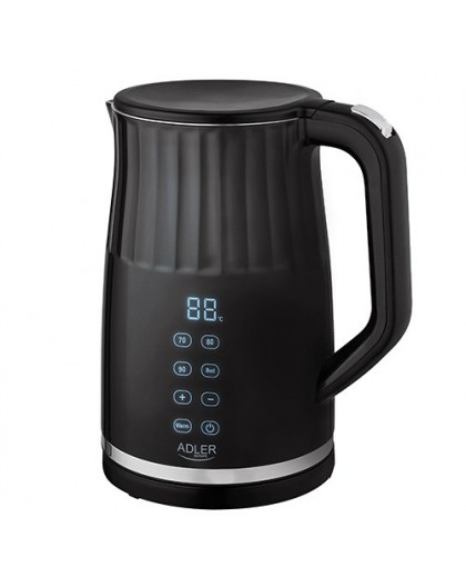 Adler AD 1350 1.7L temperature-controlled LED electric kettle Black