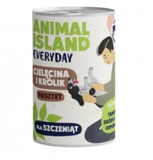 ANIMAL ISLAND Everyday Puppy Veal and rabbit - wet dog food - 400g