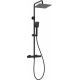Rain shower with thermostatic shower mixer