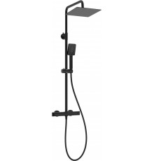 Rain shower with thermostatic shower mixer