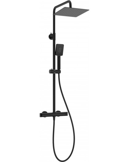 Rain shower with thermostatic shower mixer