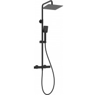 Rain shower with thermostatic shower mixer