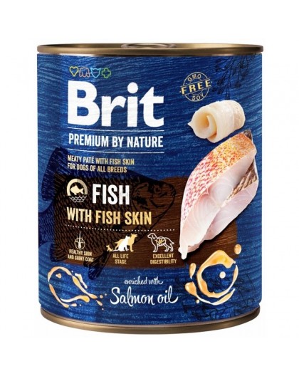 BRIT Premium by nature Fish with fish skin - wet dog food - 800g