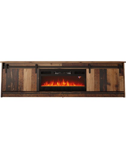 RTV GRANERO + fireplace cabinet 200x56.7x35 old wood