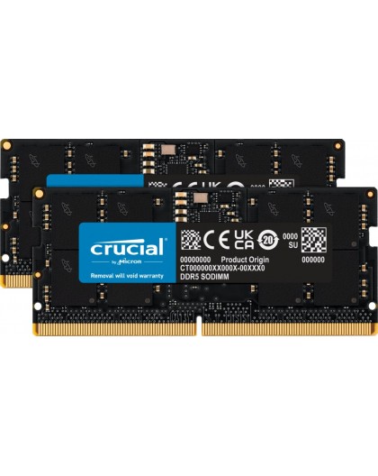 SO DDR5 32GB PC 4800 CL40 KIT (2x16GB) Crucial Value 1,1V