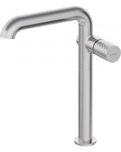 High basin tap with rectangular spout
