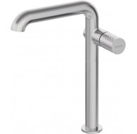 High basin tap with rectangular spout