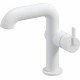 Washbasin mixer with rectangular spout
