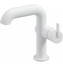 Washbasin mixer with rectangular spout