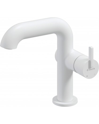 Washbasin mixer with rectangular spout