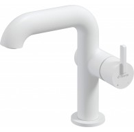 Washbasin mixer with rectangular spout