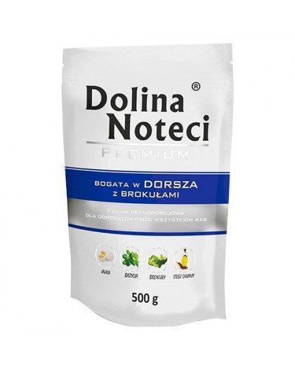 DOLINA NOTECI Premium Rich in cod with broccoli - Wet dog food - 500g
